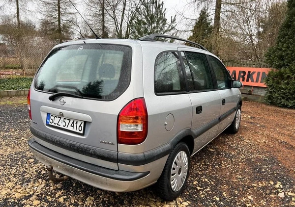 Opel Zafira cena 6250 przebieg: 313100, rok produkcji 2001 z Częstochowa małe 137